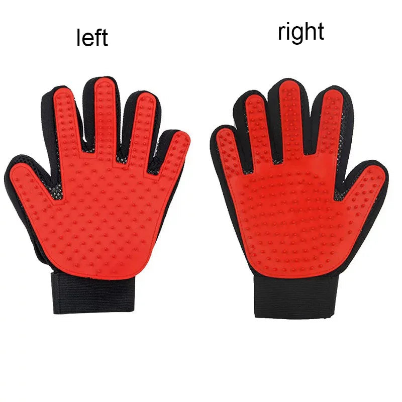 Pet Hair Glove Comb Pet Dog Cat Grooming Cleaning Glove Deshedding Hair remover Massage Brush Animal Supplies Cat Accessoies PawVoyage