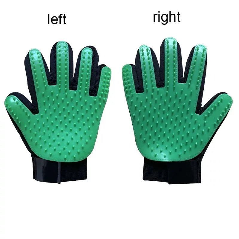 Pet Hair Glove Comb Pet Dog Cat Grooming Cleaning Glove Deshedding Hair remover Massage Brush Animal Supplies Cat Accessoies PawVoyage